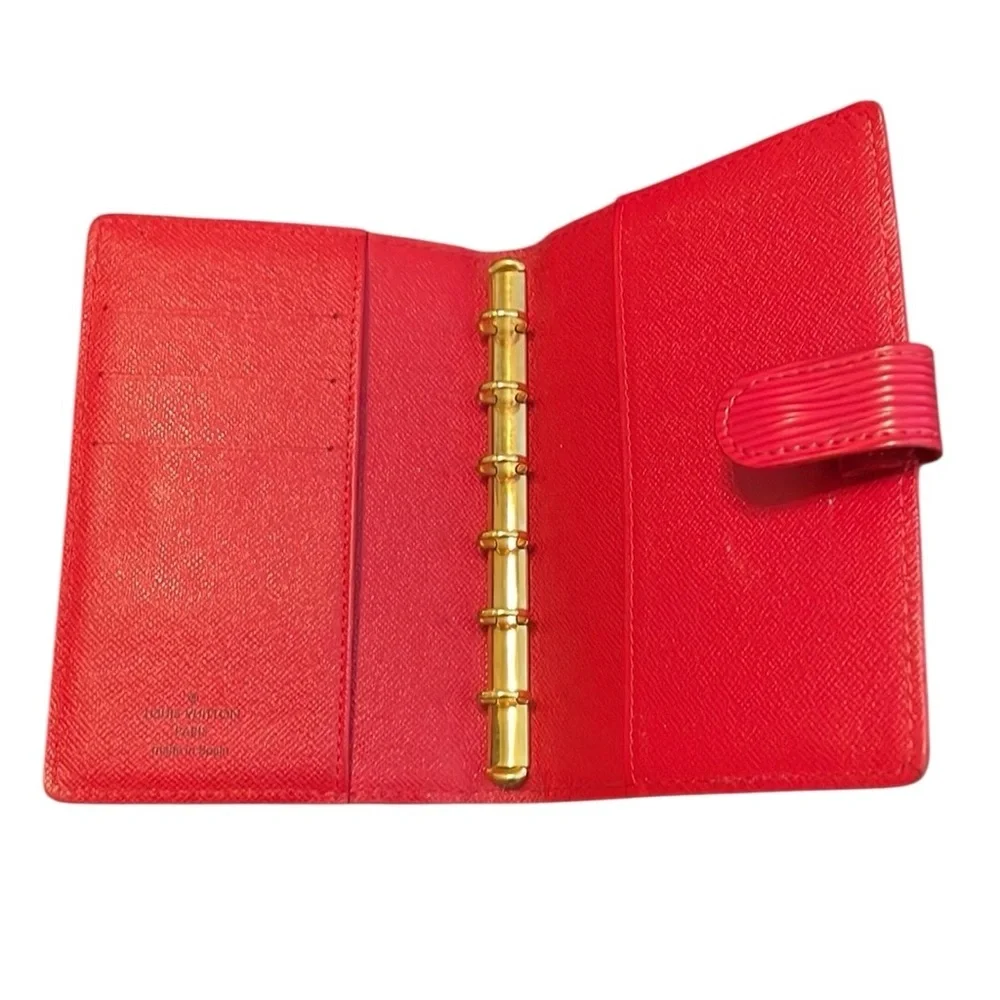 Louis Vuitton Epi Agenda PM‎ Red Leather Gold Hardware Notebook - Picture 3 of 11